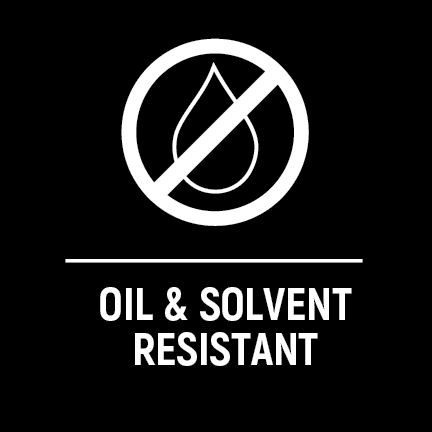 Icon_OilSolvent.png Oil & Solvent Resistant
