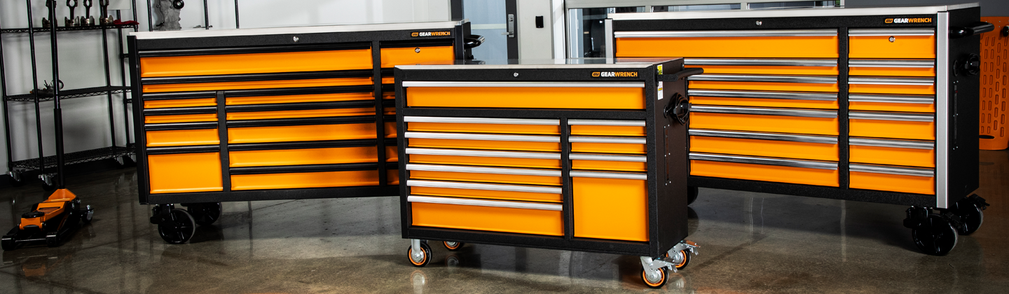 GEARWRENCH GSX 72" and 52" rolling cabinets