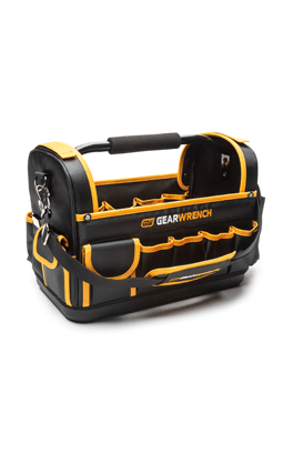 GEARWRENCH open top tool bag with white background