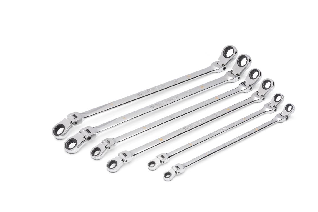 GET BETTER TODAY シングレット 6 Pc. 90T Metric GearBox™ Double Flex Ratcheting Wrench Set
